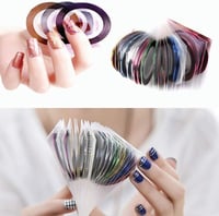 Színes körömdíszítő csíkok - HomeMall nail art szalagok 7