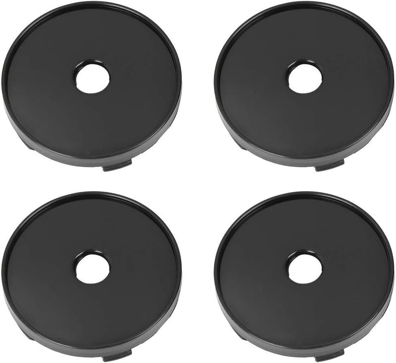 Autohaux 60mm-es fekete kerékközép kupak szett, 5 csipeszes, 4db