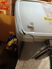 Coș de gunoi cu pedală Sundis StepBin 50 litri, negru-gri, 40x33x57,5 cm – cu capac rupt — capac coș de gunoi rupt (stare: vezi a 2-a poză) 2