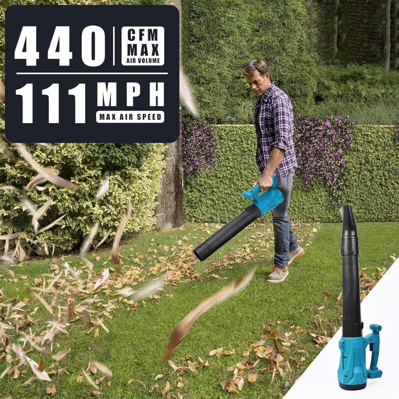 Makita 18V akkus lombfúvó, nagy teljesítményű, 50m/s sebességgel