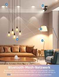 Aigostar E14 Mesh okos izzó Alexa-kompatibilis RGB LED 4db távirányítóval - 6.5w 4 Stück, G45 E14 2