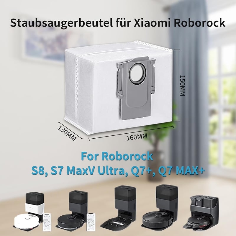 Xiaomi Roborock porszívóhoz 10 db porzsák - S8, S7, Q7, Q5, T8 sorozatokhoz