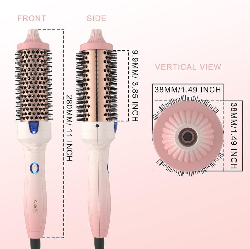Keratin Protect K&K ionos hőkefe 38mm - hajegyenesítő és göndörítő
