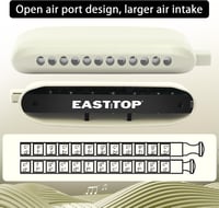 EAST TOP ET12 Kromatikus szájharmonika profiknak - modern dizájn 4