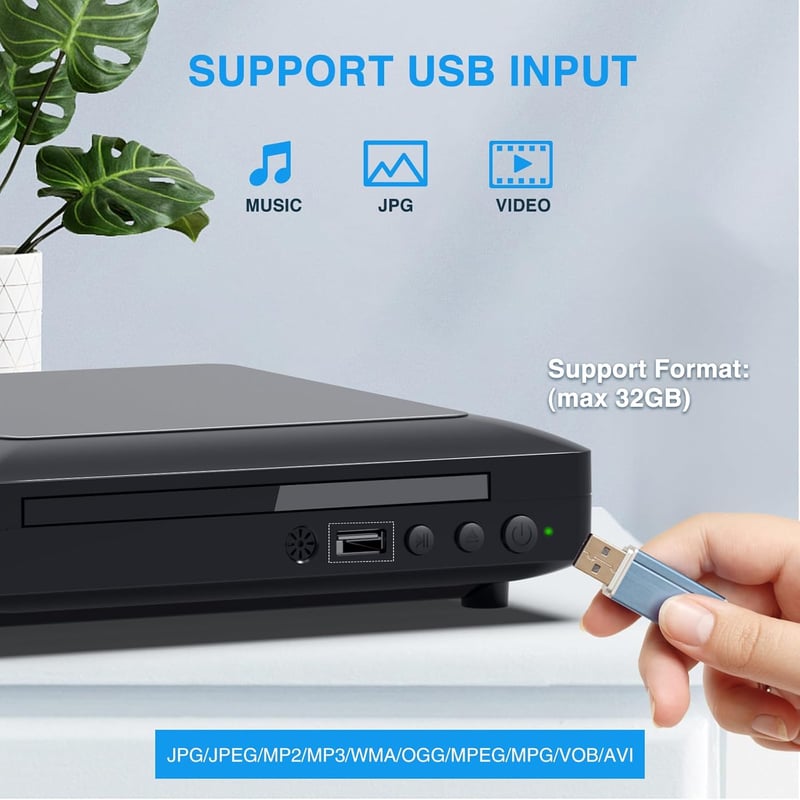 Ceihoit DVD lejátszó HDMI AV kimenettel, USB, 1080P, PAL NTSC, minden régió
