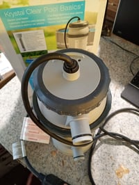 Intex elektromos medencefűtő 25x45 cm, kerek Easy Set és műanyag váz — hibás, alkatrésznek: nem kapcsol be (állapot: lásd a 2. képet) 3