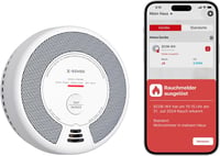 X-Sense WiFi-s Füst és Szénmonoxid Érzékelő, Cserélhető Elemmel, 2-in-1 Intelligens Kombinált Detektor, X-Sense Home Biztonsági Applikációva 1