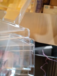 Esselte Europost A4 priehľadné stohovateľné odkladače na dokumenty, balenie 10 ks — Bez prasklín (stav: viď 2. obrázok) 4