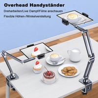 nediea Univerzális Tablet Tartó Ágyhoz és Asztalhoz - 360° Forgatható, Összecsukható Állvány iPad/Kindle/Switch Készülékekhez, 4-12,9" Méret 7