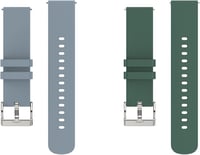 Woednx 20mm szilikon okosóra szíj, gyorskioldós, szürke és zöld 2