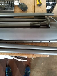 VOUNOT Parasolar Vertical pentru Balcon și Terasă 150x310 cm, cu Manivelă, Fără Găurire, Protecție UV și Impermeabil, Gri 5