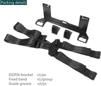 ISOFIX Univerzális Acél Rögzítő Autós Gyereküléshez - Hancaner Biztonsági Öv Csatlakozó 2