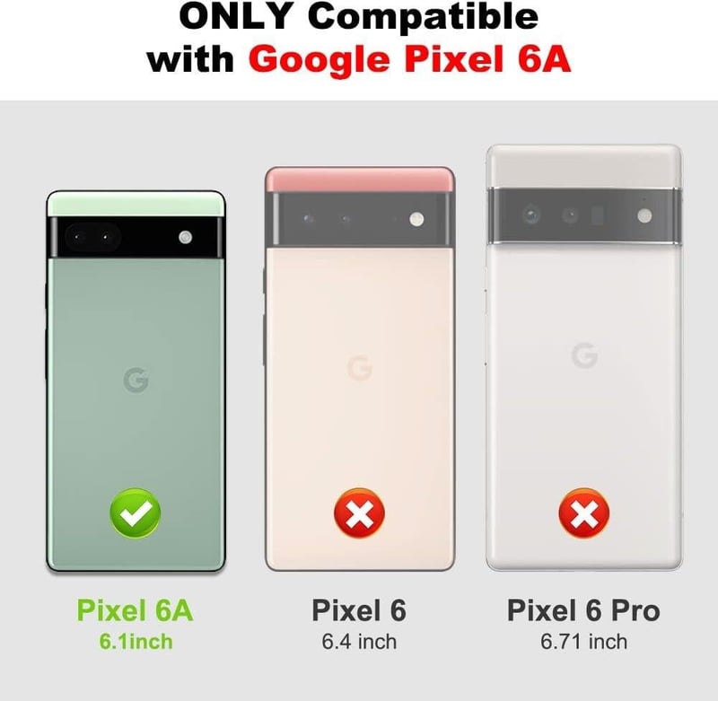 Google Pixel 6A rózsaszín védőtok kameravédelemmel, üvegfóliával és kártyatartóval