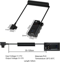  NP-F akkumulátor helyettesítő D-Tap tápegység Atomos és SmallHD monitorokhoz 7