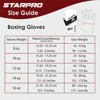 Starpro Boxkesztyű - Erős Ütésekhez, Férfiaknak és Nőknek, Edzéshez és Versenyhez 2
