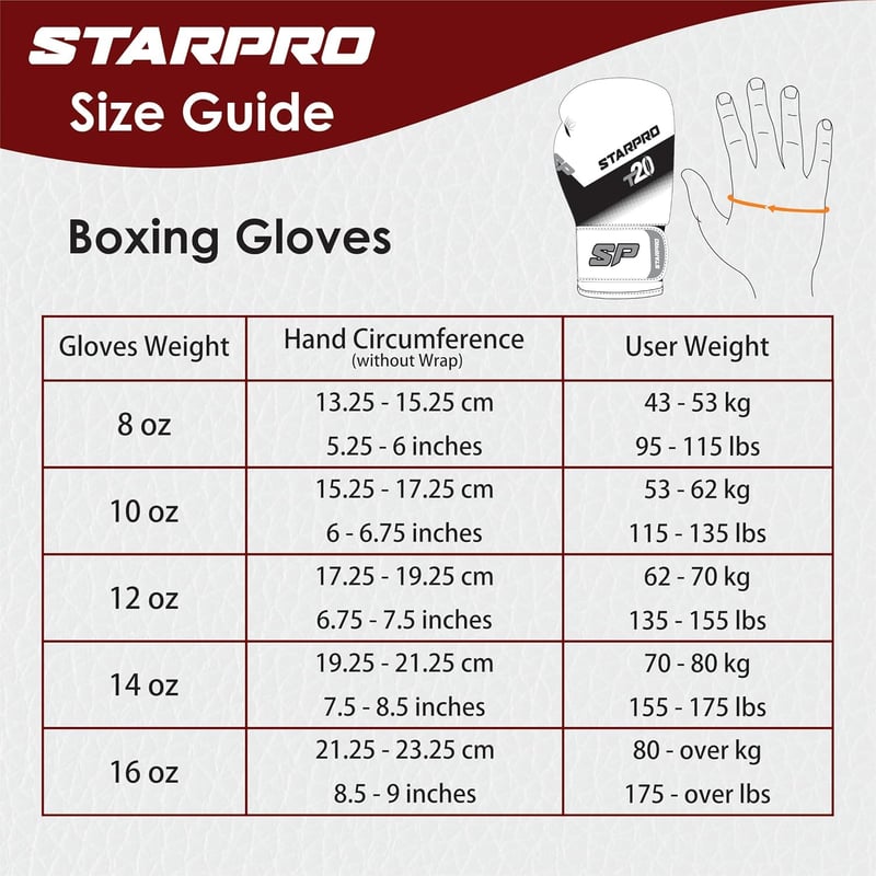 Starpro Boxkesztyű - Erős Ütésekhez, Férfiaknak és Nőknek, Edzéshez és Versenyhez