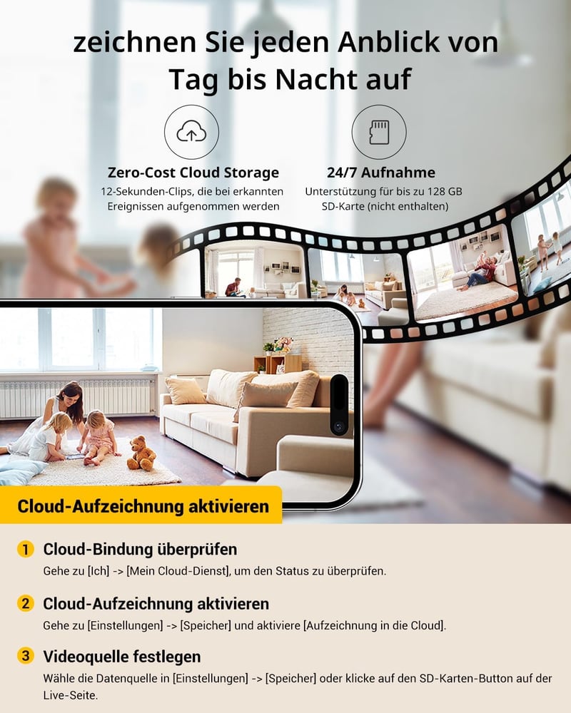 BoyKeep K10 Beltéri WiFi Kamera 2K Felbontással - 5G/2.4GHz Bébiőr Éjjellátóval, Mozgás/Hang Érzékelővel és Kétirányú Hanggal, SD és Felhő T