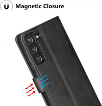 Samsung Galaxy S22 Plus 5G védőtok RFID védelemmel, 3 kártyatartóval - Fekete 5