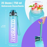 Sahara Sailor BPA-mentes 750ml-es sportkulacs - Szivárgásmentes, kerékpározáshoz, kempingezéshez 6