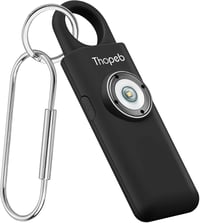 Thopeb Önvédelmi Kulcstartó - 130 dB Újratölthető Személyi Riasztó Szirénával és SOS LED Villogóval - Biztonsági Segélyhívó Nőknek, Idősekne 1