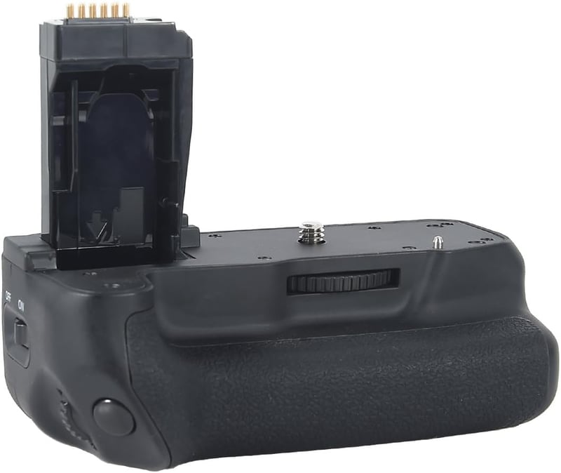 DSTE Függőleges Akkumulátor Markolat Canon EOS 760D 750D IX8 T6S T61 DSLR Fényképezőgéphez - Automatikus Akkuváltás, BG-E18 Kompatibilis