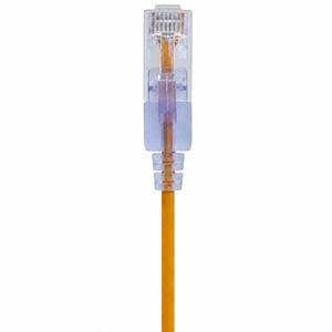 Monoprice SlimRun Cat6A ethernet patch kábel RJ45 UTP 550MHz 10G 30AWG 0,9 m žltý - 1 ks (bez pôvodného obalu)
