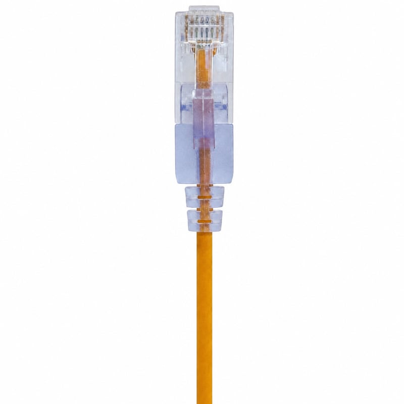 Monoprice SlimRun Cat6A ethernet patch kábel RJ45 UTP 550MHz 10G 30AWG 0,9 m žltý - 1 ks (bez pôvodného obalu)