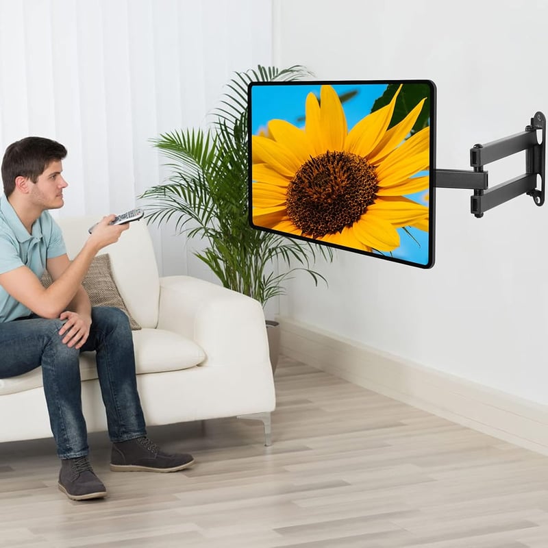 SUPTEK Falra szerelhető TV tartó 13-30" LED/LCD képernyőkhöz, dönthető, 15kg-ig