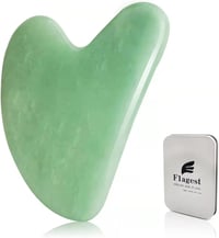 Jade Gua Sha szív alakú arcmasszírozó kő - Ránctalanító, akupunktúrás eszköz 1