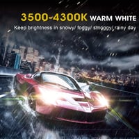TECTICO H15 Halogén Izzó 5000K Ultra Meleg Fehér - 130% Fényerő, 12V Autó Fényszóró, Távolsági és Tompított Világítás, 2db Szett 5