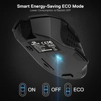 Redragon M656 Gainer vezeték nélküli gamer egér, 4000 DPI, 7 makrógomb, piros LED 6