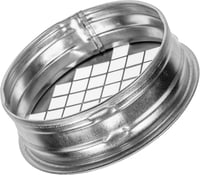Vent Systems 100 mm Kerek Horganyzott Acél Szellőzőcső Fedél Alumínium Hálóval - Csővég Sapka Szárítóhoz, Fűtéshez, Légkondicionálóhoz - Kül 9