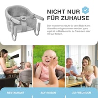 Felix Infanti Hordozható Etetőszék Táskával | 15 kg-ig | Éttermi Gyerekülés | Utazáshoz, Vendégségbe | Acél Váz | Könnyen Összecsukható Baba 2