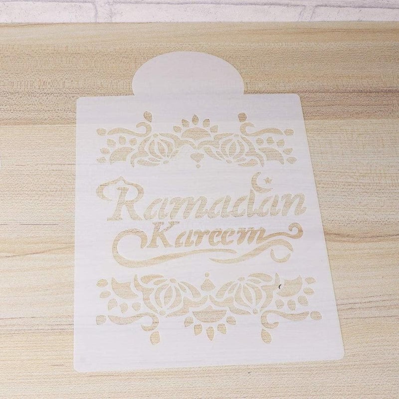 Ramadáni 6 darabos műanyag torta sablon szett muszlim mintákkal