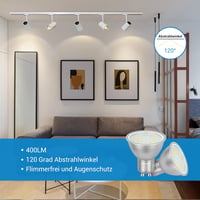 DEWENWILS GU10 LED Izzó, Meleg Fehér 2700K, Fényerőszabályozható, 5W 350LM, 50W Halogén Helyettesítő, 120° Szórási Szög, 6 db Csomag 3