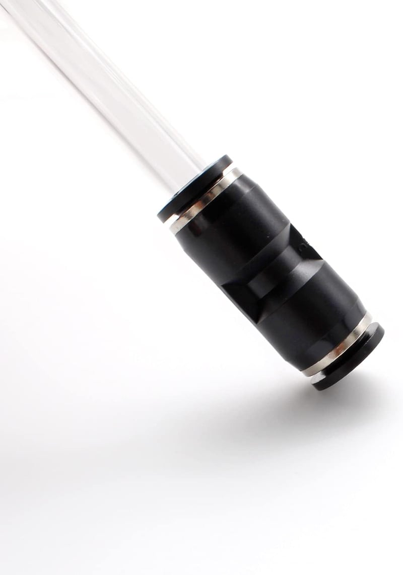 SRJQXH Pneumatikus Tömlő 8mm/5mm - 5m Átlátszó PU Levegőcső Kompresszorhoz, Vízálló, Olajálló, -30°C~80°C Hőtűrésű Csatlakozóval