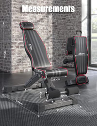 YOLEO 300kg-os állítható súlyemelő pad fejtámasszal és gerinctámasszal 2