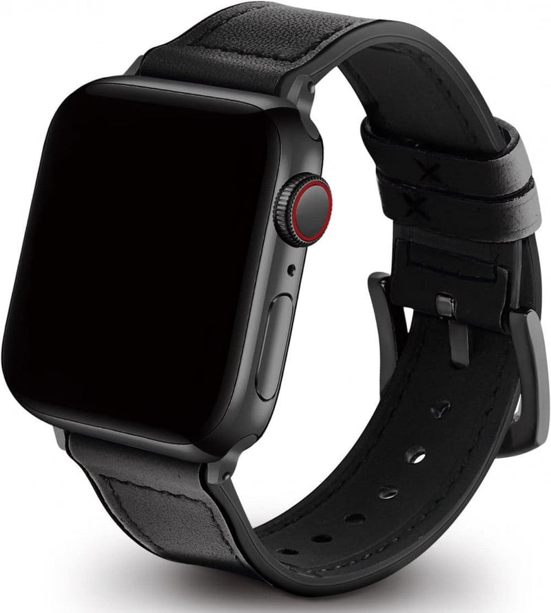 Apple Watch bőrhatású szilikon óraszíj, 1-5 széria iWatch-hoz