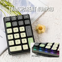 EPOMAKER LEOBOG K21 vezetékes/bluetooth numerikus billentyűzet, átlátszó, hot-swap, Cocafe színben 6