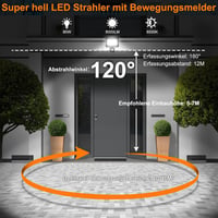 MEIKEE 80W LED Reflektor Mozgásérzékelővel, 7520 Lumen, 6500K Hideg Fehér, IP66 Vízálló Kültéri Lámpa Kerthez, Garázshoz, Teraszhoz 2