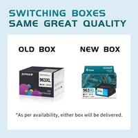 ZIPRINT 963 XL Tintapatron Multipack - Kompatibilis HP OfficeJet Pro 9010-9025 Nyomtatókkal, Nagy Kapacitású, 4 Szín (Fekete, Cián, Magenta, 8