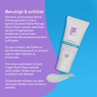 Multi-Mam Lanolin Bimbóápoló Krém - 100% Természetes Védelem Száraz és Berepedezett Mellbimbókra - Íz- és Illatmentes - 30 ml 4