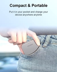 HINOVO MagSafe Powerbank 10000mAh - 20W PD Gyorstöltés iPhone 15/14/13/12 Sorozathoz, Vezeték Nélküli Fém Külső Akkumulátor 5