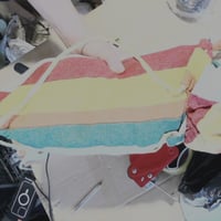 Bestrip Függőágy 200x150 cm Fakeret Tartórúddal, Hordozótáskával és Rögzítőhevederekkel, 300 kg — Néhol koszos (állapot: lásd a 2. képet) 2
