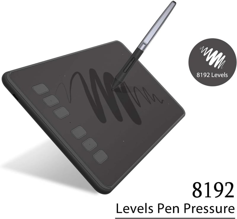 Huion Inspiroy H640P grafikus rajztábla 8192 nyomásszint stylus tollal