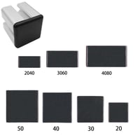 HJYZY 30x60mm-es ABS Műanyag Végzáró Sapka Alumínium Profilhoz, 35 db-os Csomag 6