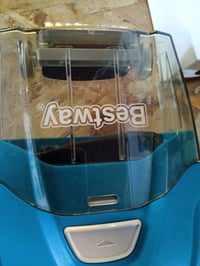 Bestway AquaTech baterijski usisavač za bazen, 150 cm, tirkizno-siva, spremnik od 0,9 litara, čišćenje bazena bez sastavljanja 2