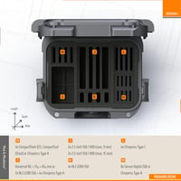 Moë & Mirakime IP67 védőtok 2.5/3.5" HDD, M.2 NVMe, SATA SSD és egyéb kiegészítők tárolásához, vízálló merevlemez hordtáska 4