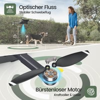 Holy Stone HS175D Összecsukható GPS Drón 4K Kamerával - 46 Perces Repülési Idő, Követés Funkcióval, Kefe Nélküli Motor, Kezdőknek és Profikn 6