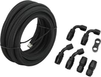 AN6 Üzemanyag és Olajcső Készlet 3m - Alumínium-Nylon Hidraulika Tömlő Adapterrel 3